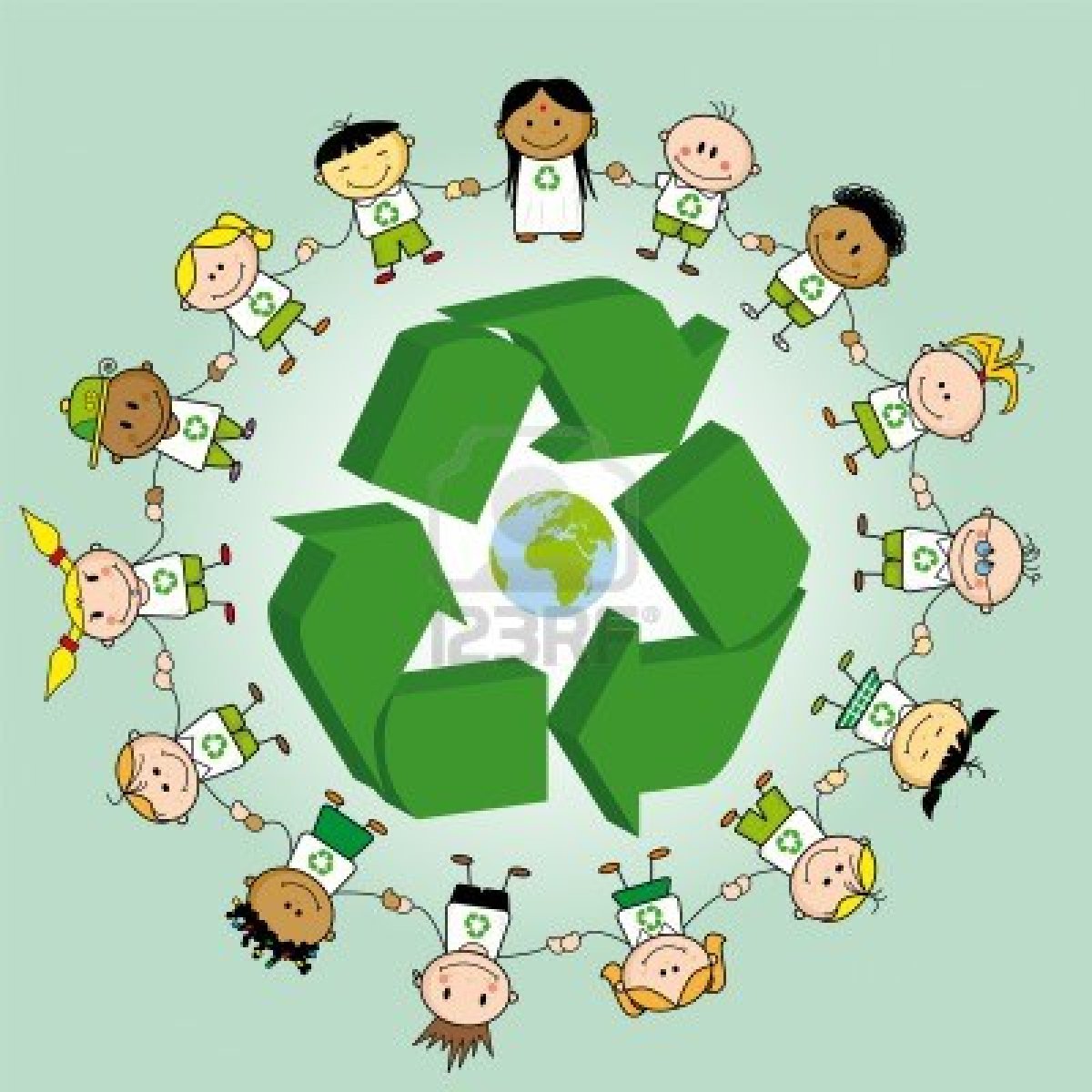 16499515-kids-holding-hands-around-a-recycle-symbol-and-the-earth